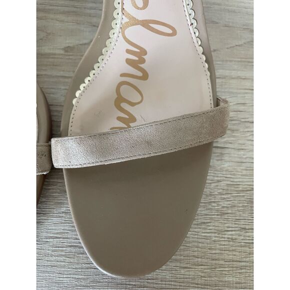 Sam Edelman Patti Heeled‎ Sandals Women 11 Taupe Minimalist Wedding Nude Heels - Picture 10 of 14